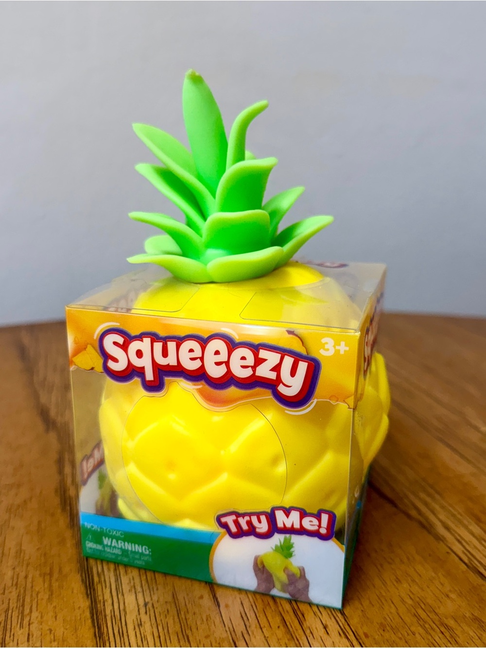 Pineapple Plush Sensory Toy - Bright Yellow & Green